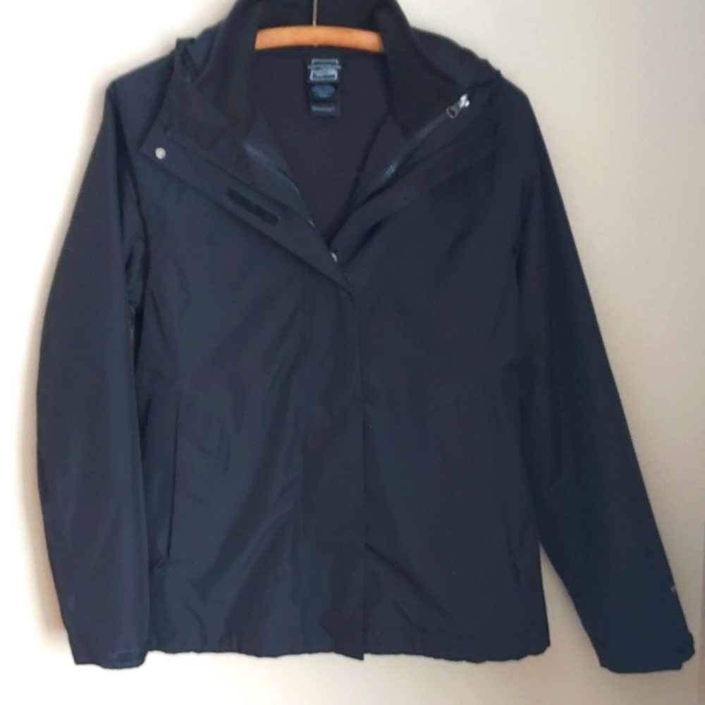 Womens The North Face 2 In One Black Jacket Size S